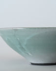 【Etsuji Noguchi】green and white glazed 6sun bowl
