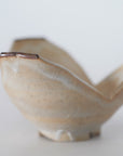 【Rui Mitoh】Ao-Karatsu round flower-shaped small plate
