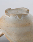 【Rui Mitoh】Ao-Karatsu round flower-shaped small plate