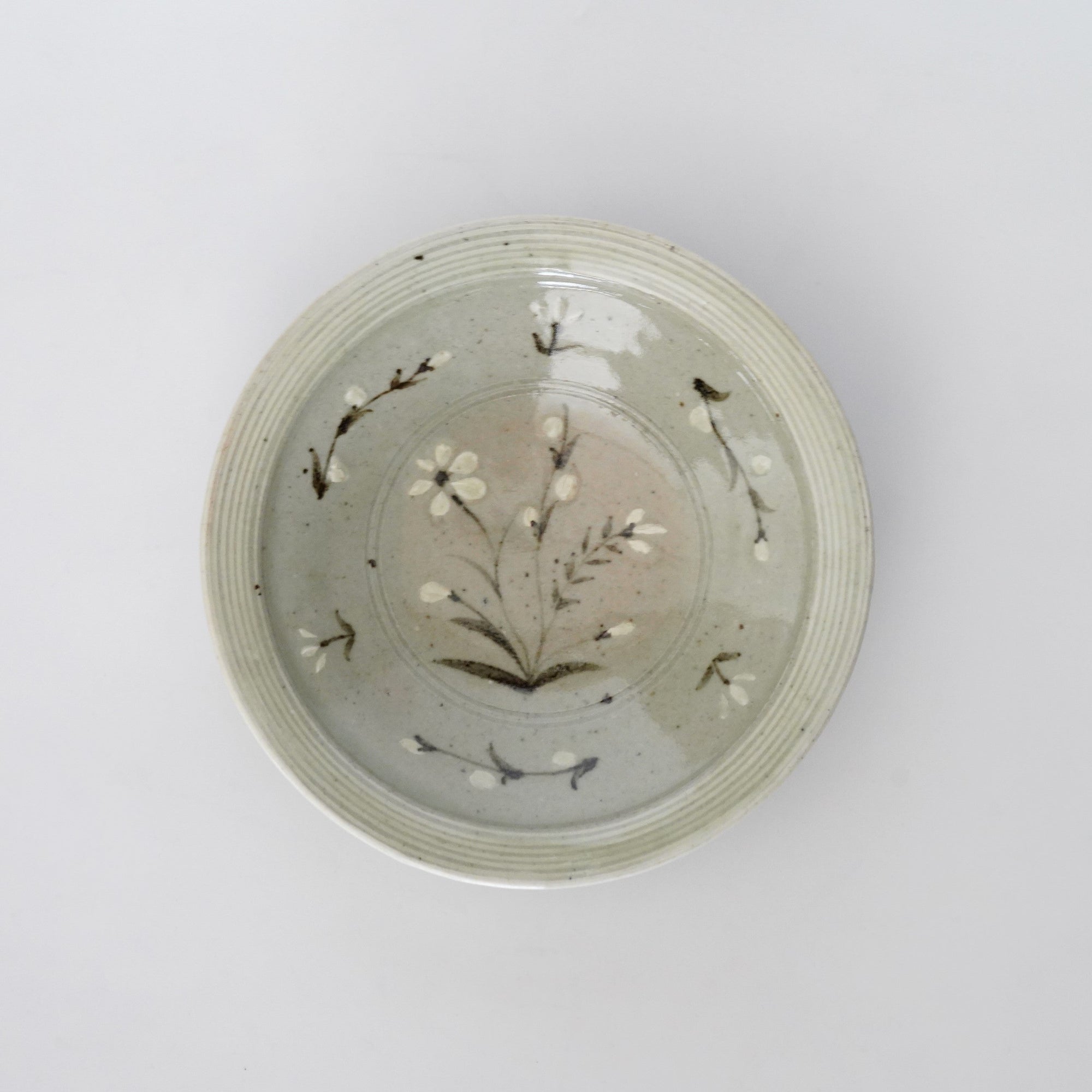 【岡本修一】二彩唐津花文皿