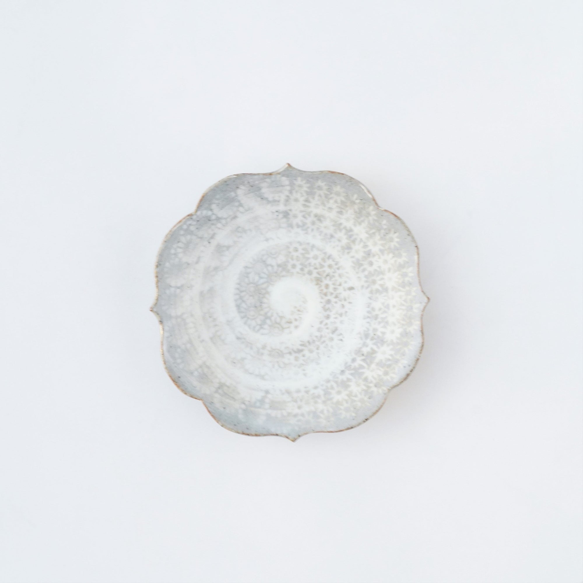 【冈本修一】三岛唐津四方豆碟