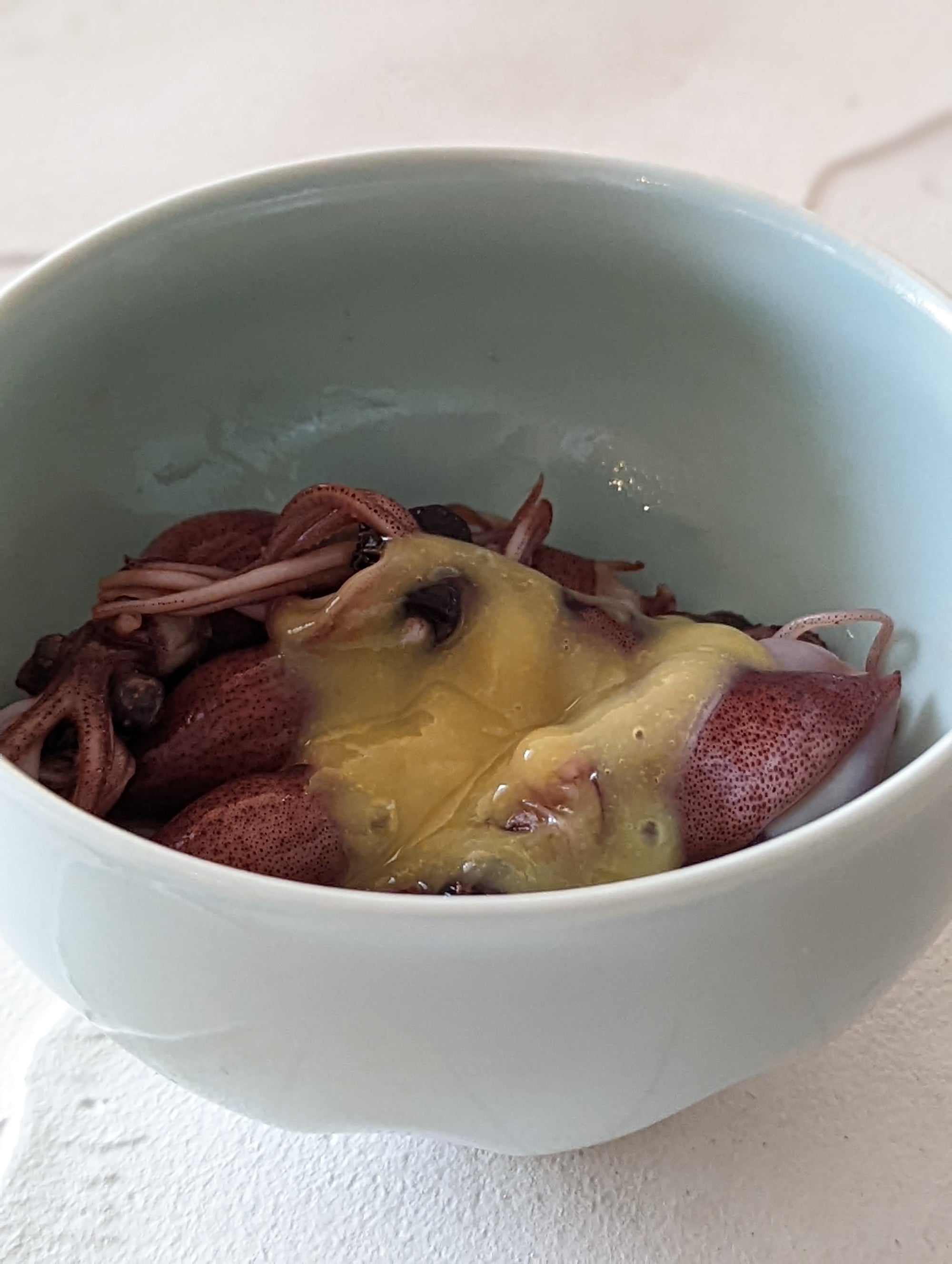 【Masamitsu Kawai】celadon porcelain barrel shaped bowl