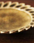 【Shuichi Okamoto】Ao-Karatsu flower designed small plate