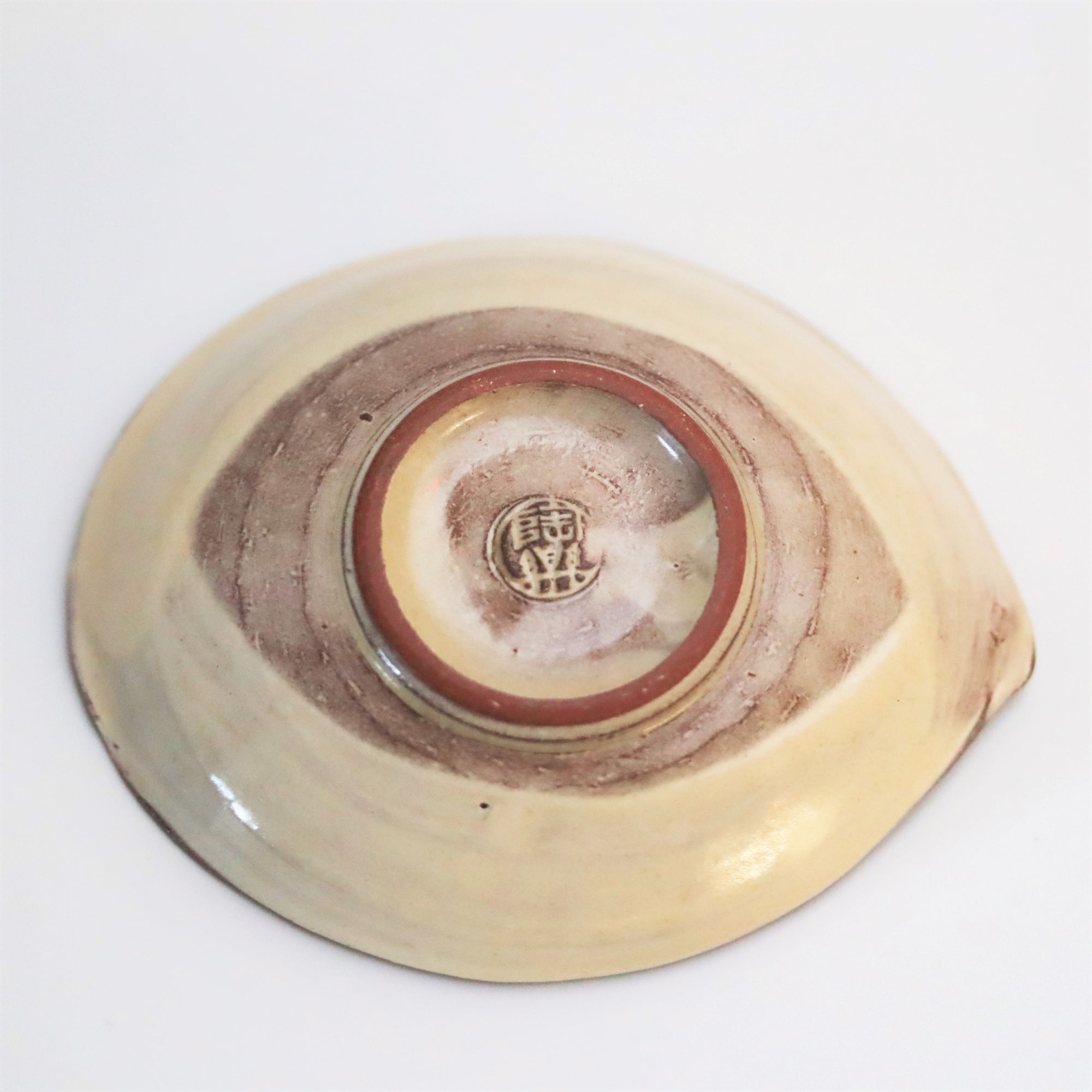 紫三島あわび型小付