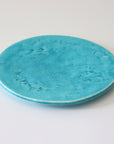 【荒木漢一】トルコ青高台皿