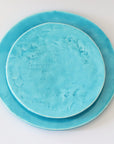 【荒木漢一】トルコ青高台皿