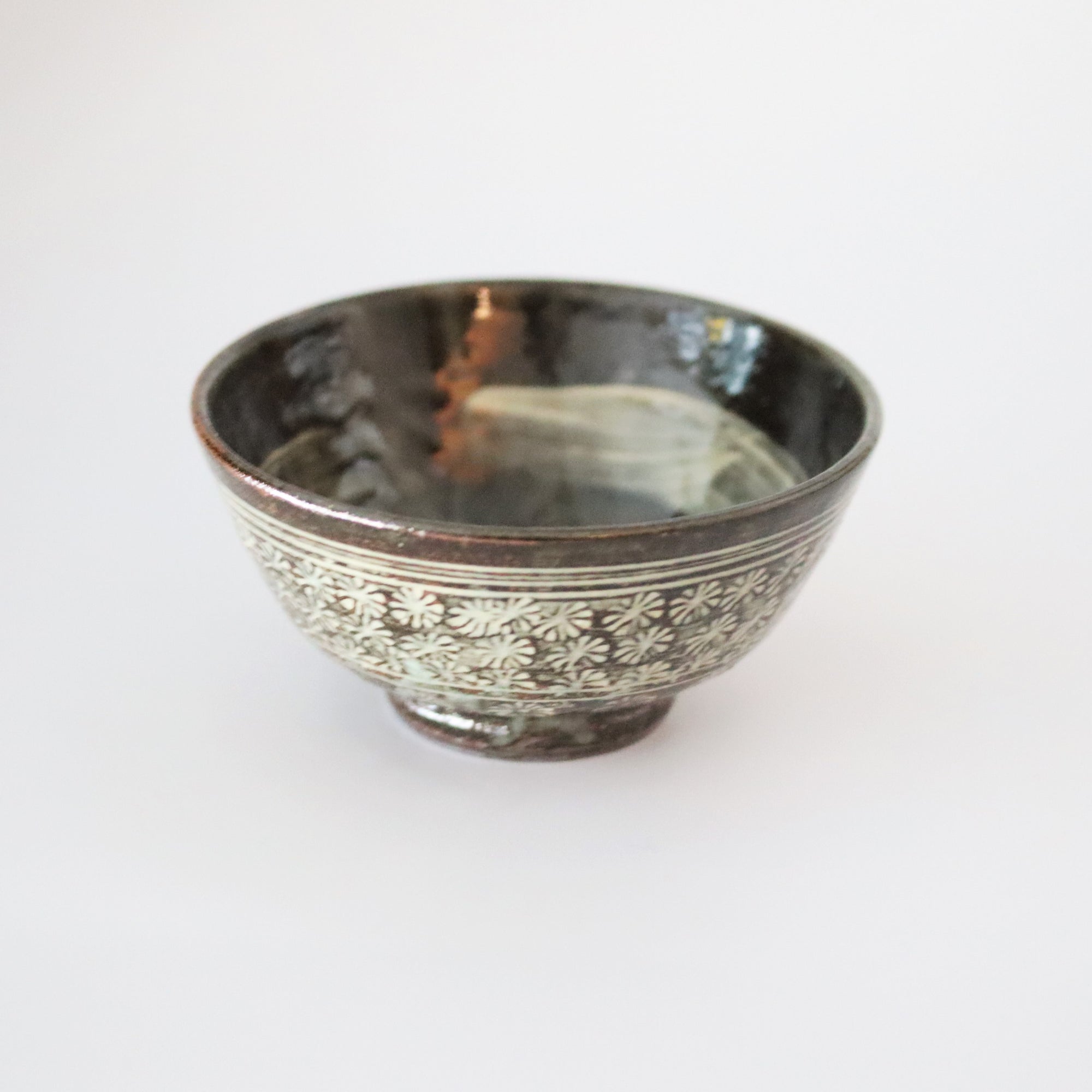 balck Mishima rice bowl
