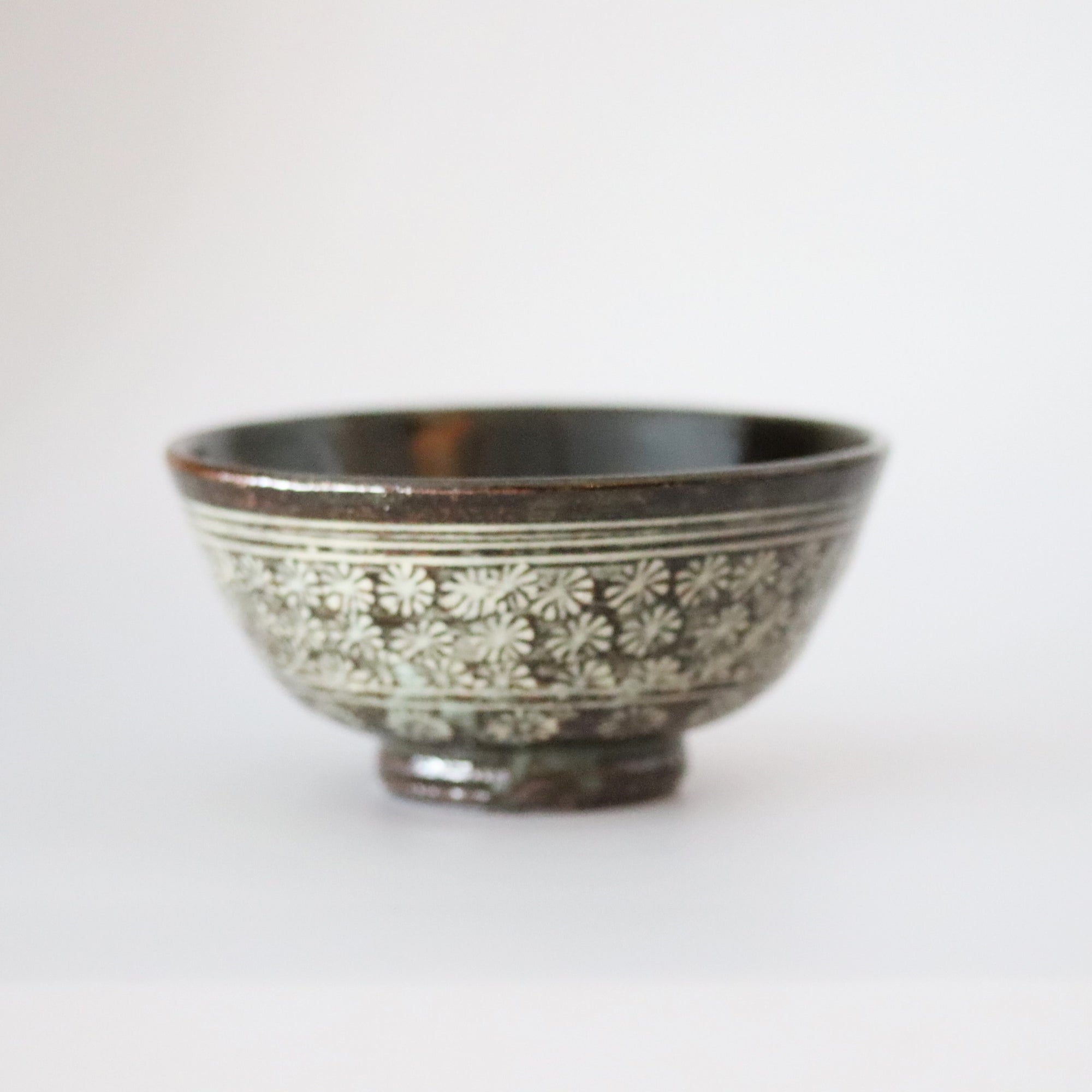 balck Mishima rice bowl