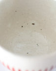 watermarked grass painted Sncha tea bowl Red