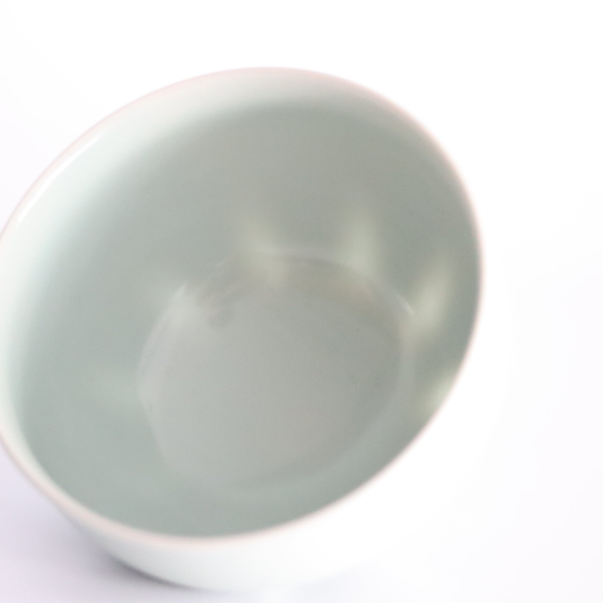 【Masamitsu Kawai】celadon porcelain barrel shaped bowl