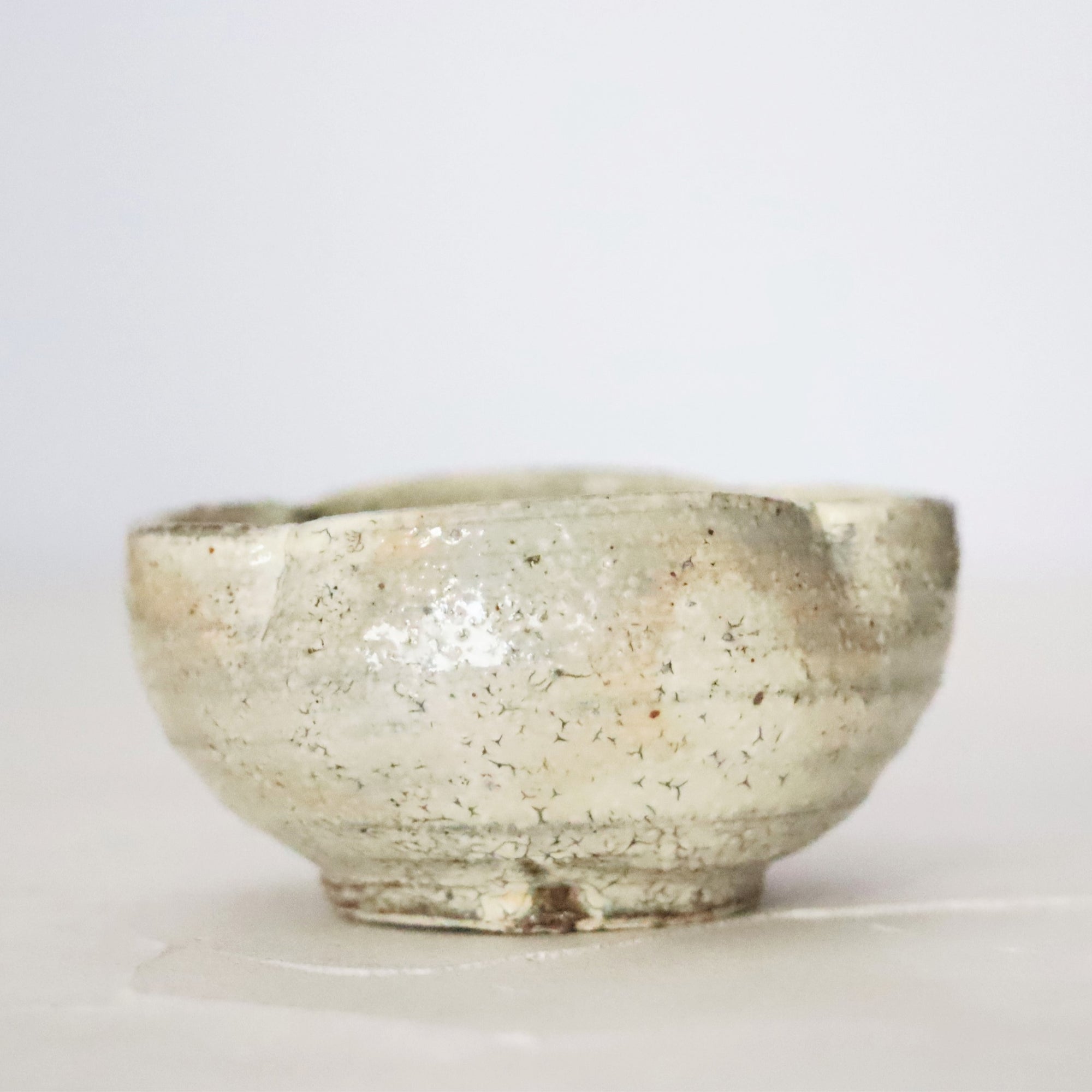 【Kazuhiko Kudo】White birch white Japanese quince mini bowl