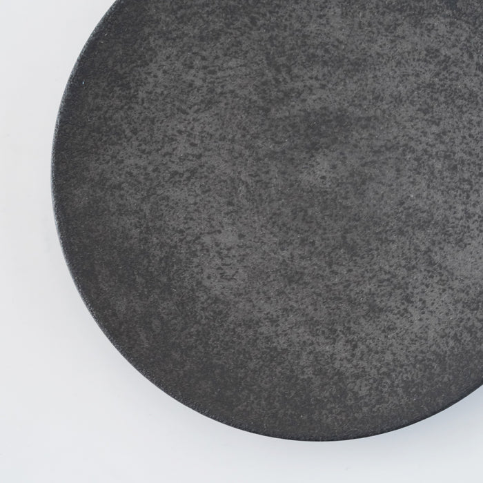 [Eiichi Shibuya] 地陶圆盘，小，灰色