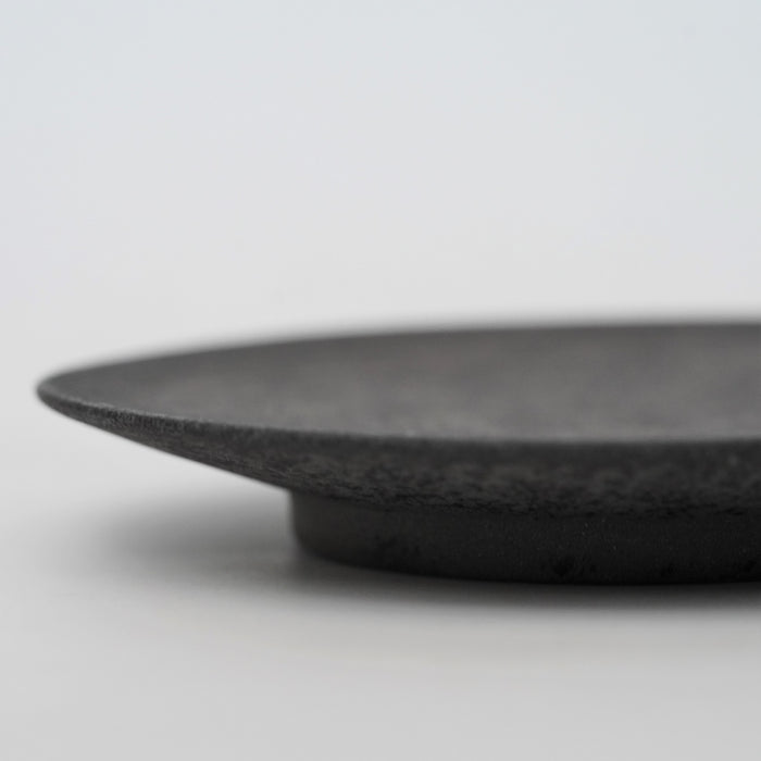 [Eiichi Shibuya] 地陶圆盘，小，灰色