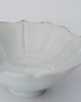 [Bunshogama] White porcelain ridge flower small bowl
