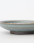 [Taku Kiyama] Blue porcelain flat pot 4 inches