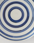 6-inch plate with dyed rings
