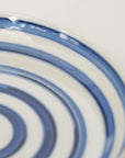 6-inch plate with dyed rings