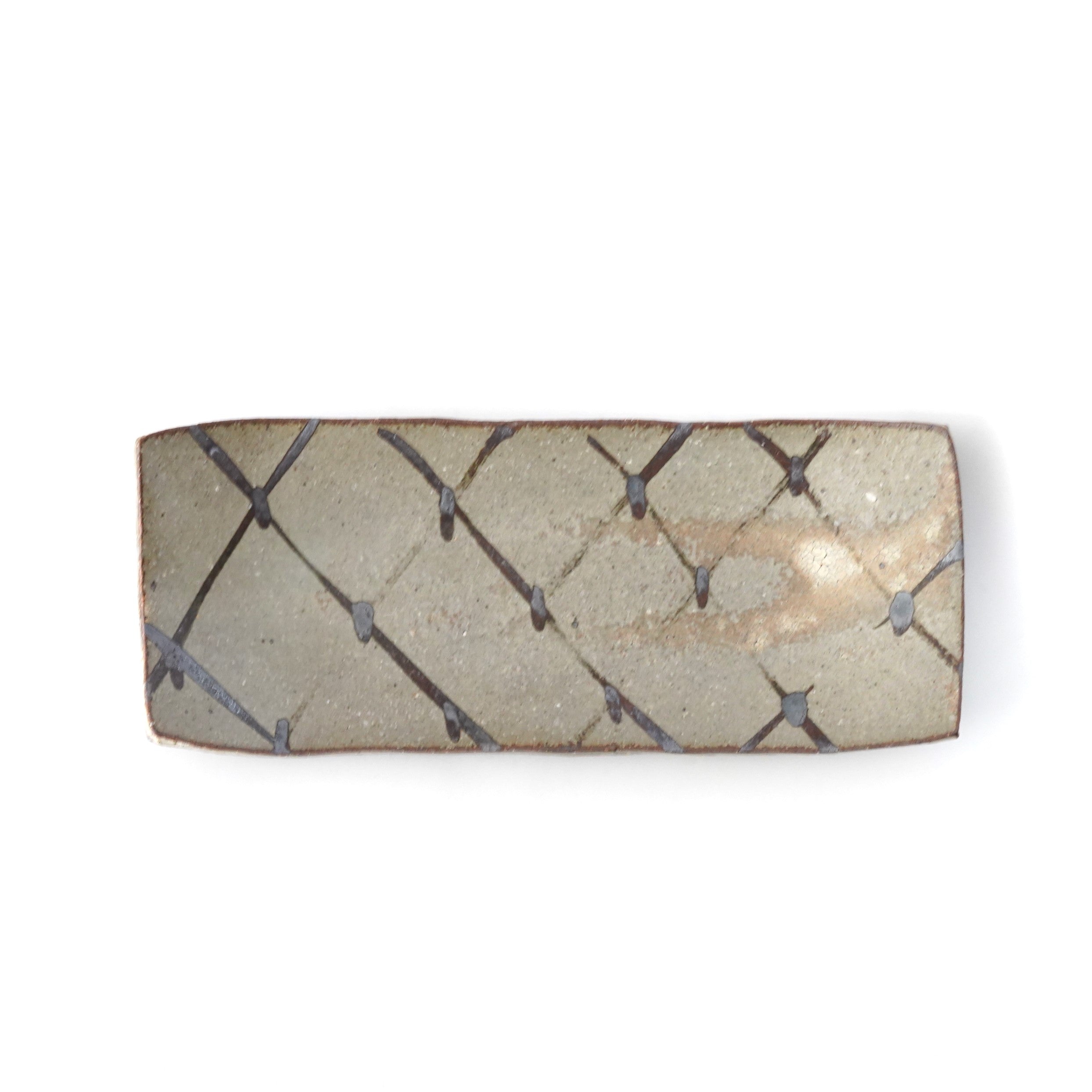 水垣力　長皿 水垣力】かごめ長角皿 – うつわ御結