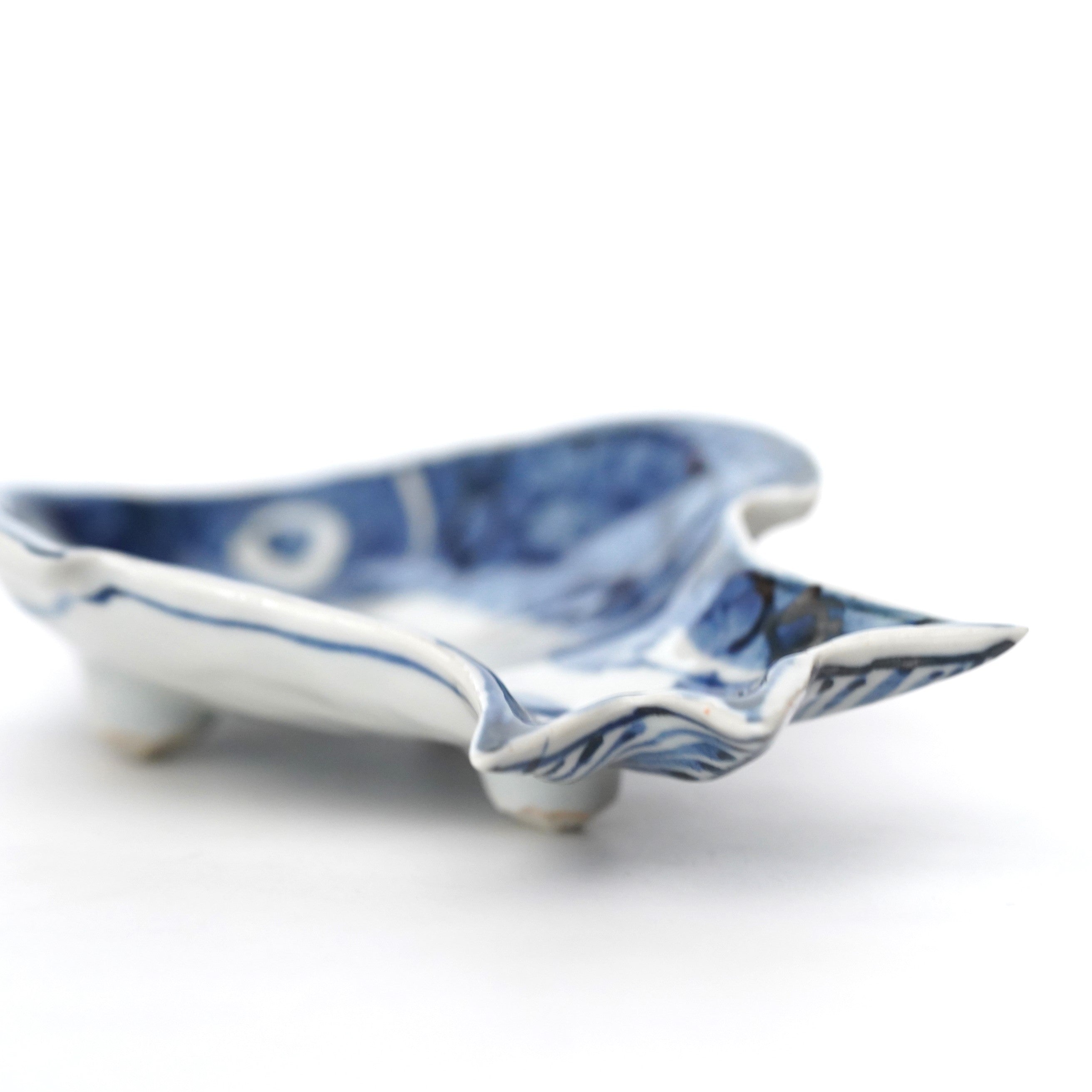 魚形陶芸作品 琉金・黒白（10cm型）・陶芸作品 置物（陶 さかな フィギュア