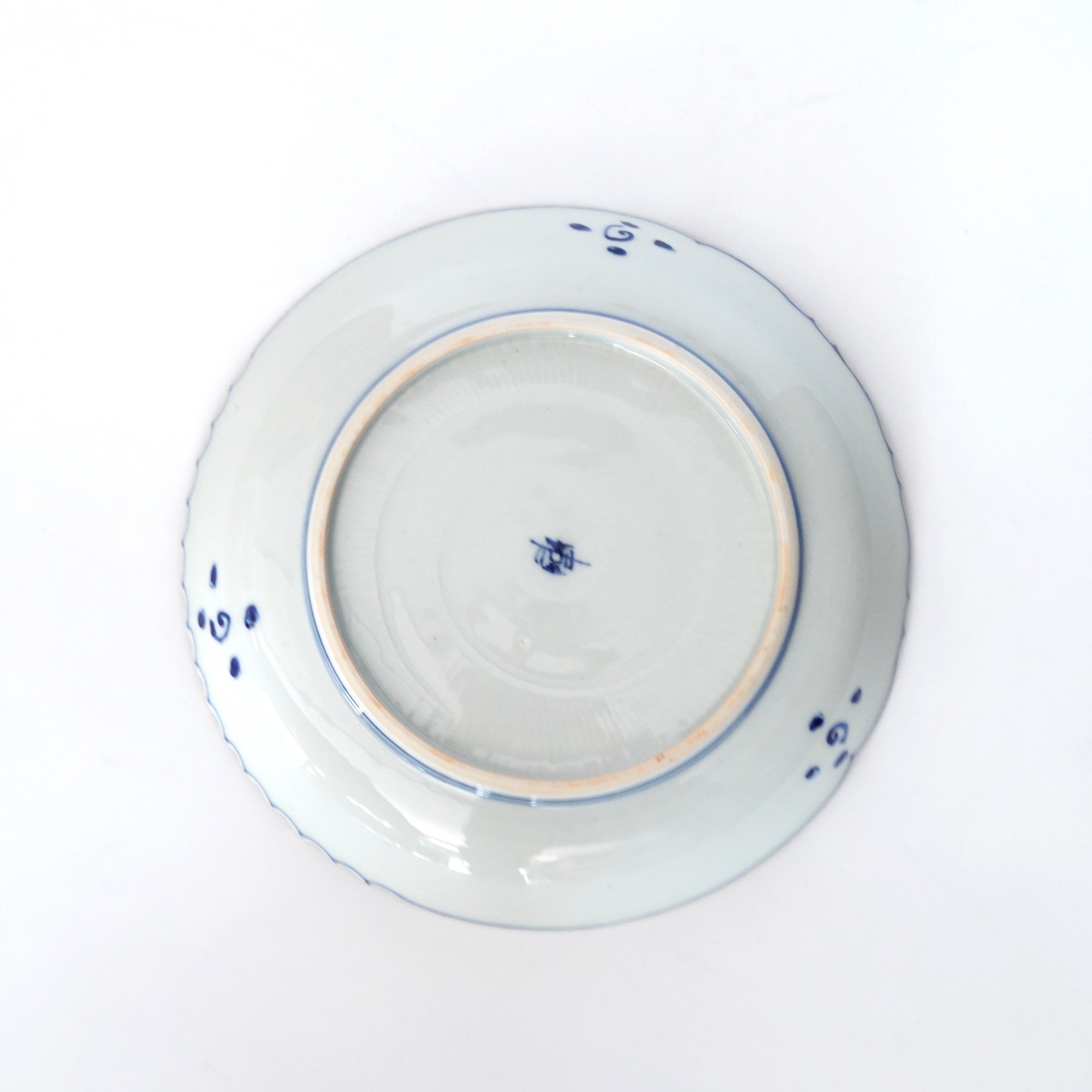 加藤幸治】五彩兎鶴文輪花6寸皿 – うつわ御結