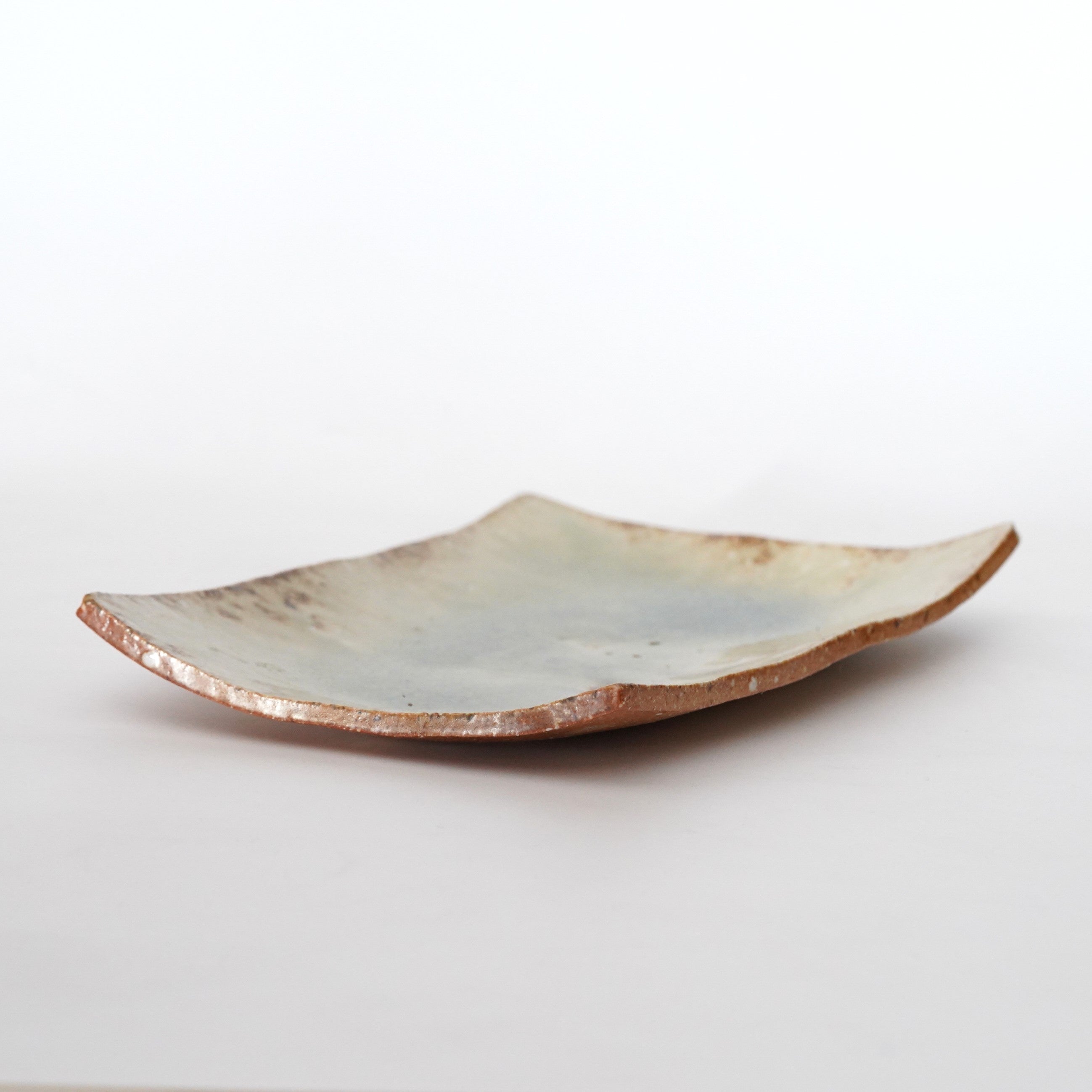 【信楽焼】水盤　花器　松皮 信楽焼 水盤 松皮長角 長径57cm