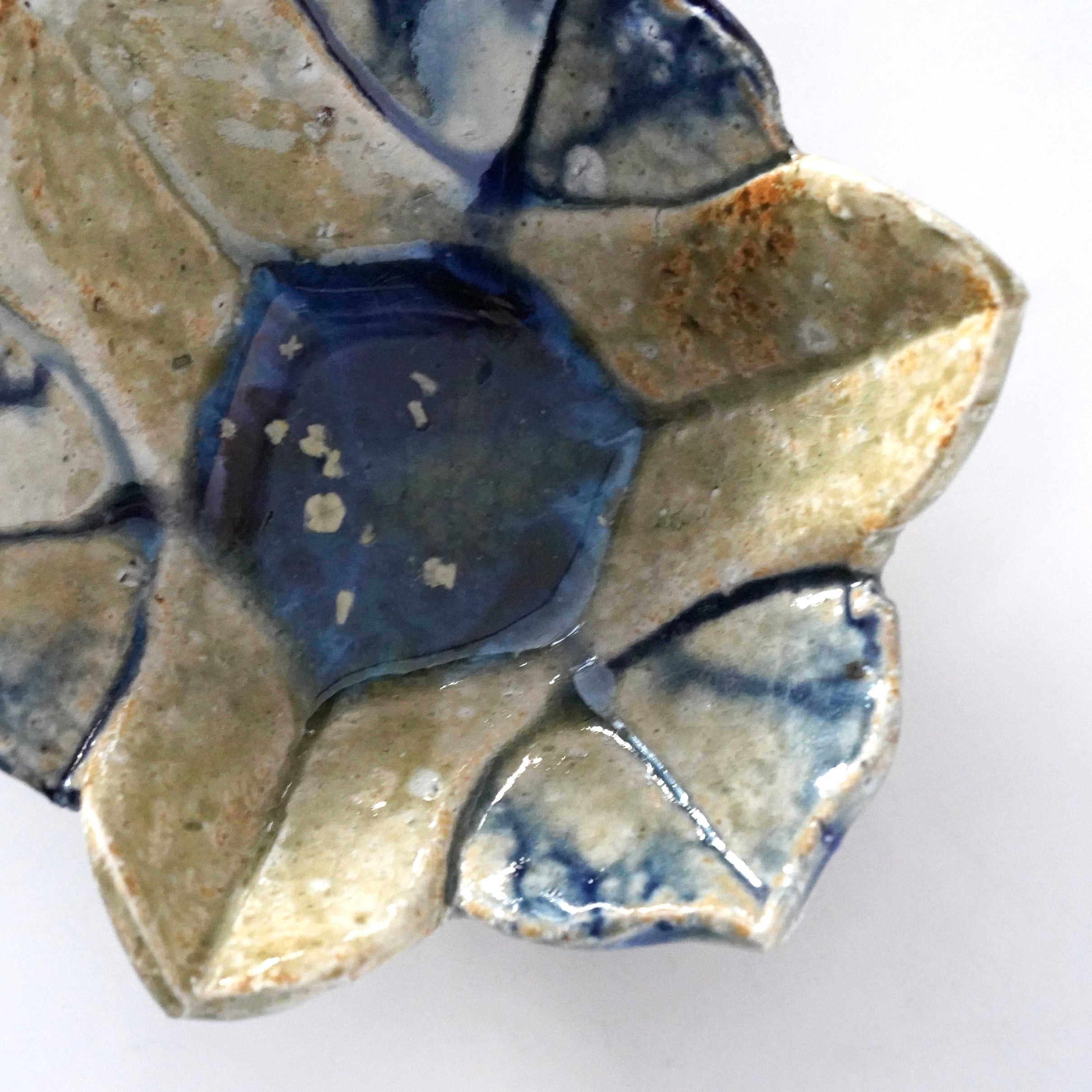 福島一紘】百合染付向付 – うつわ御結