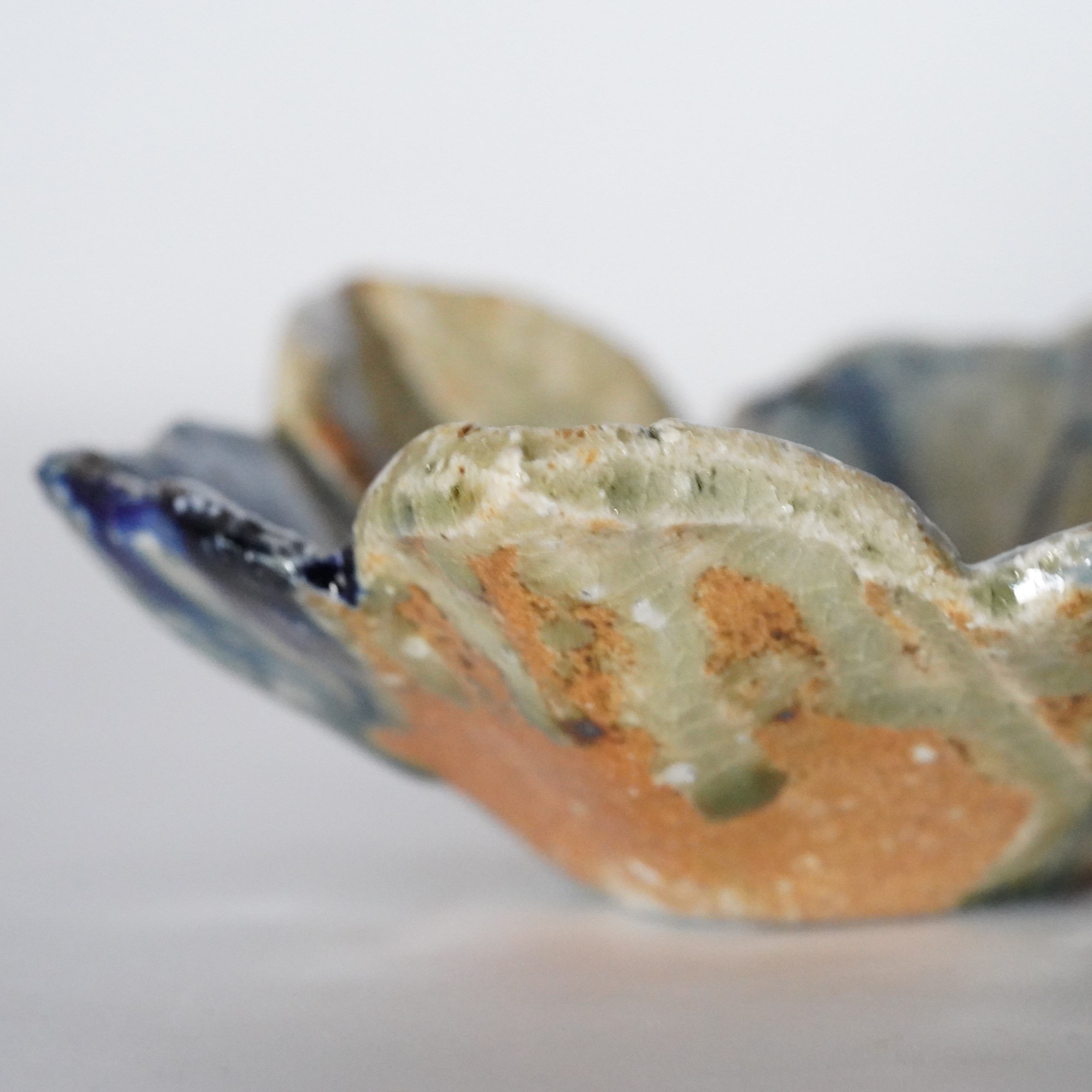 福島一紘】百合染付向付 – うつわ御結