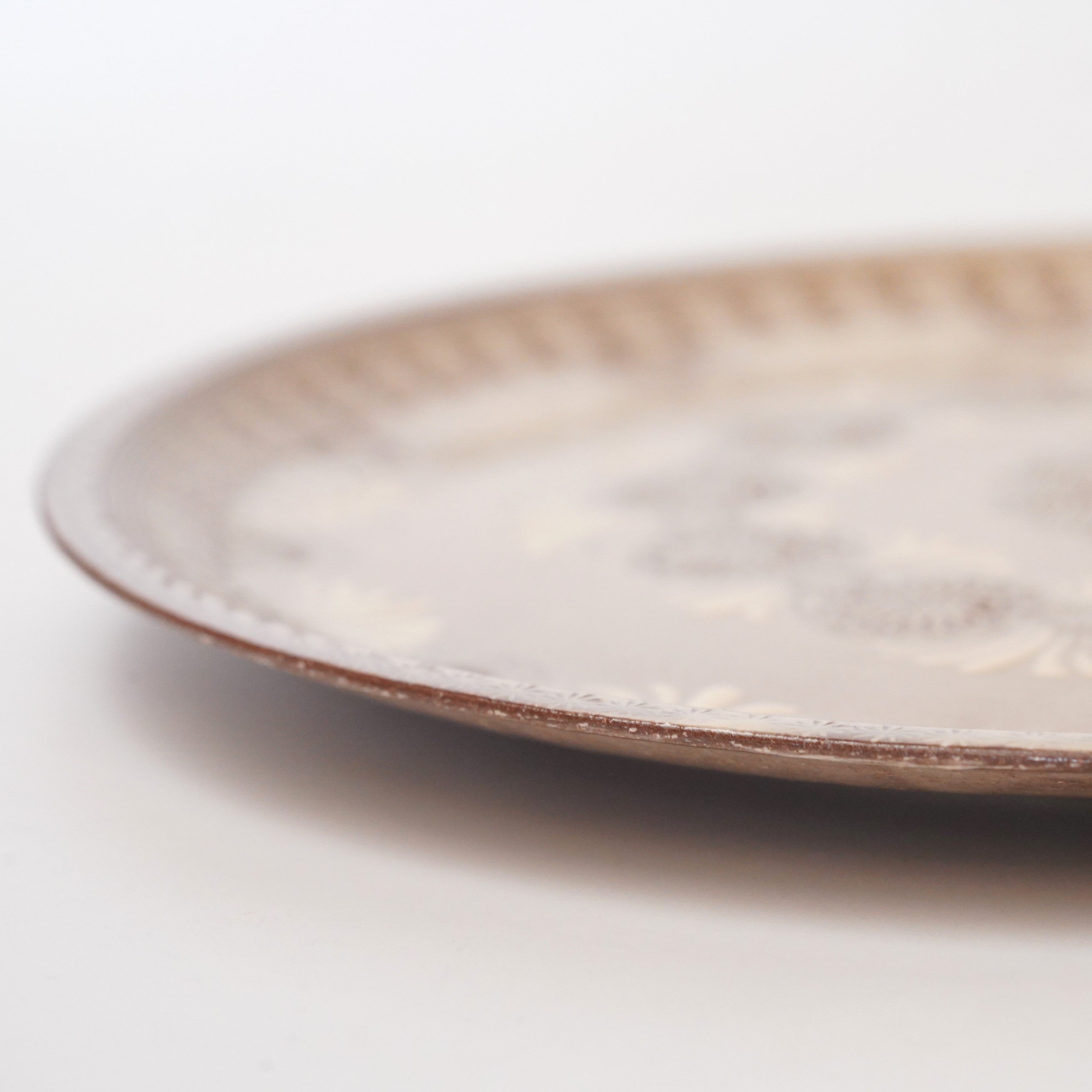 新品未使用　紫三島焼お皿 紫三島洋皿 – うつわ御結