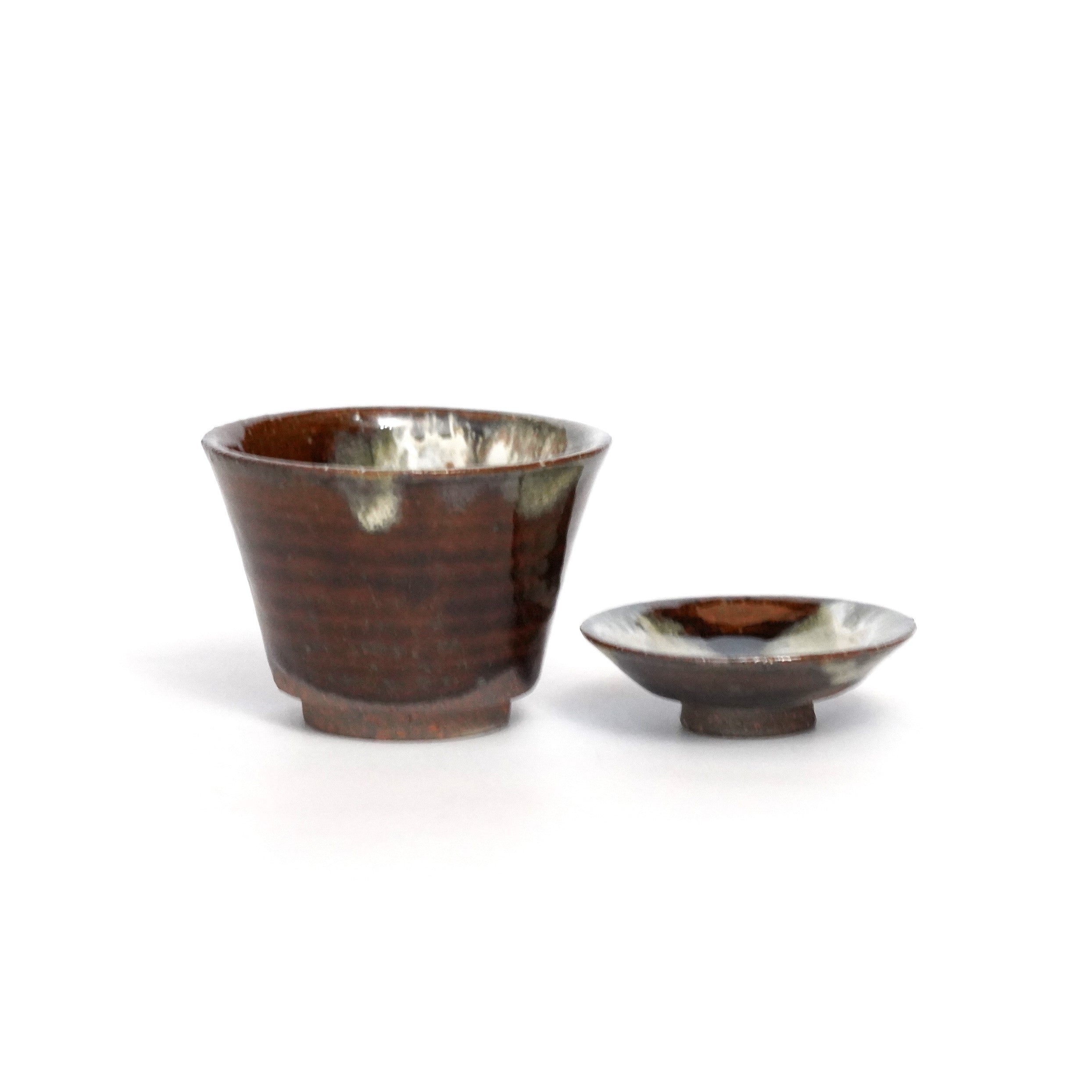 珍品 朝鮮唐津？窯変？大海茶入 棗 ナツメ 茶入 茶道具 蓋無し