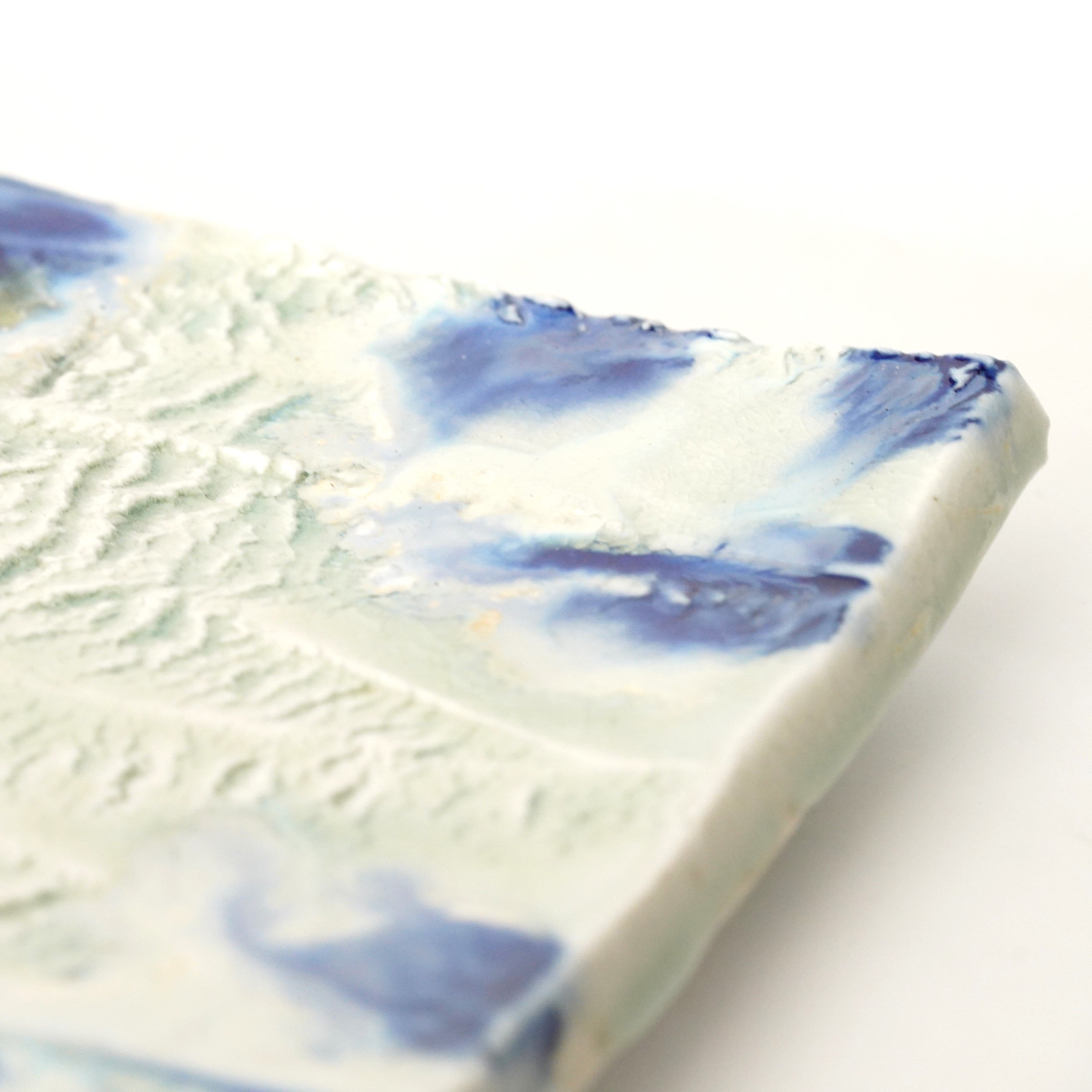 骨董　青白磁の風景画皿 直径約40cm 楽天市場】【全品2〜20倍♪クーポンも！】快山窯 青白磁 青海波