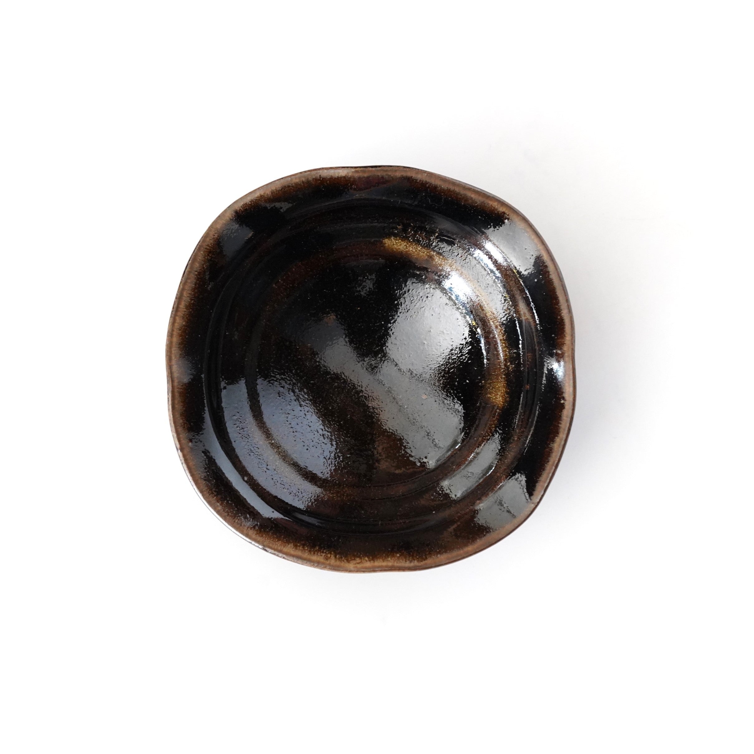 変形皿 扇 永楽善五郎 訳あり ニュウ 直しあり 5枚 希少