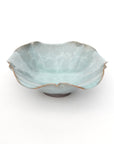 [Taku Kiyama] Blue porcelain morning glory bowl large