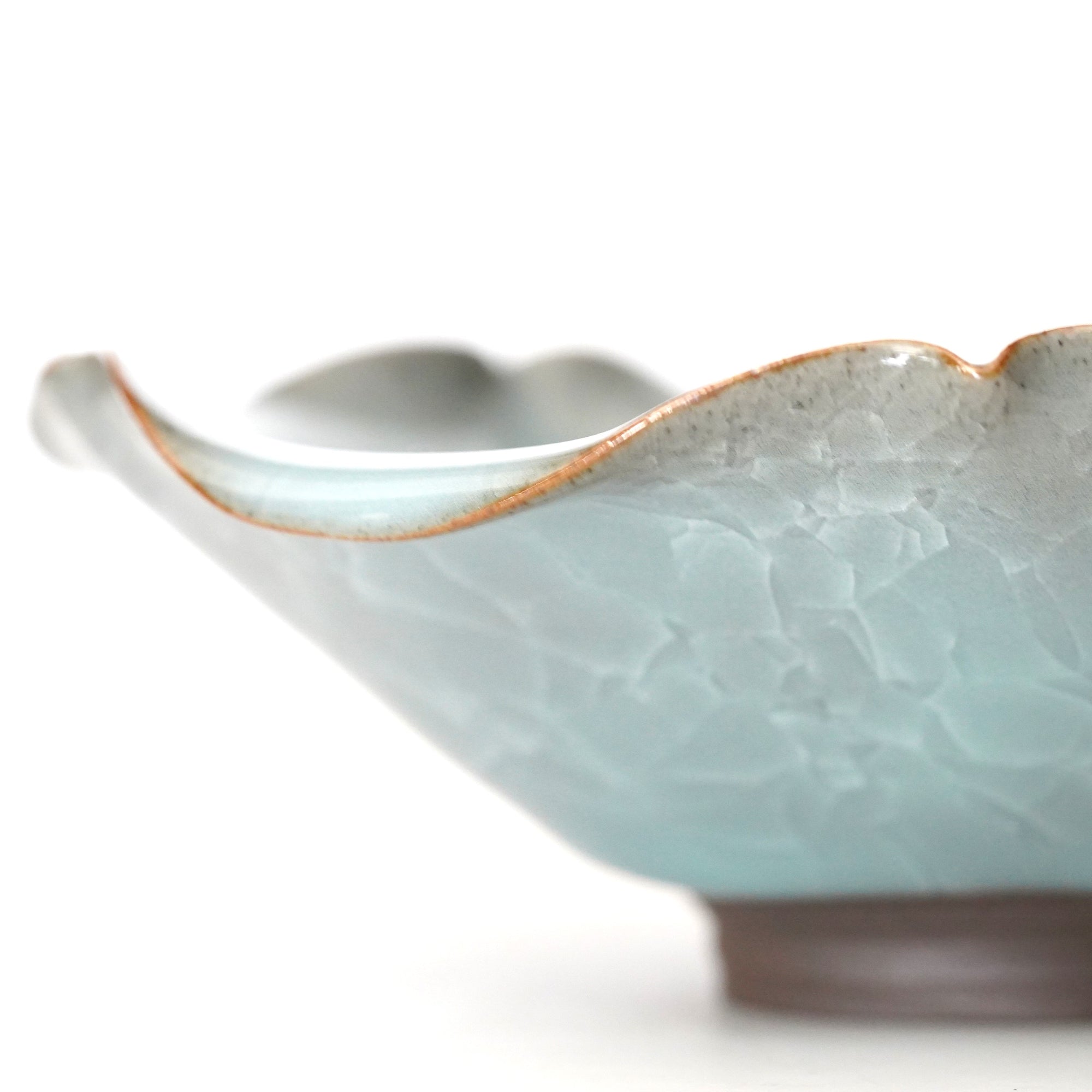 [Taku Kiyama] Blue porcelain morning glory bowl large