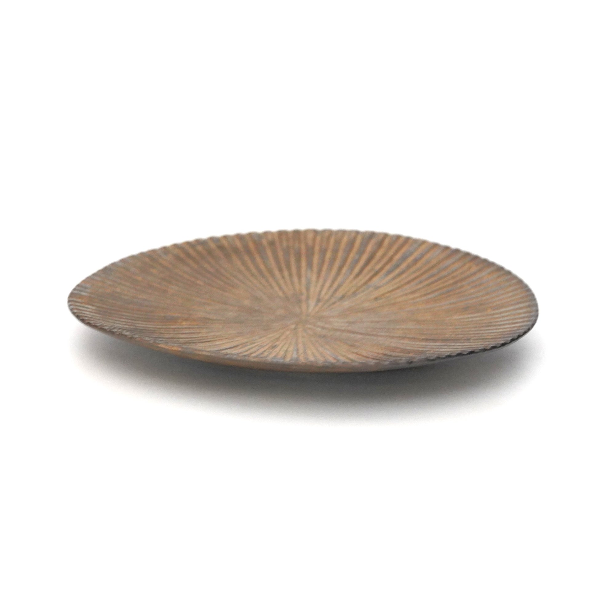 【Hideki Yamamoto】gold-painted carving deflection plate