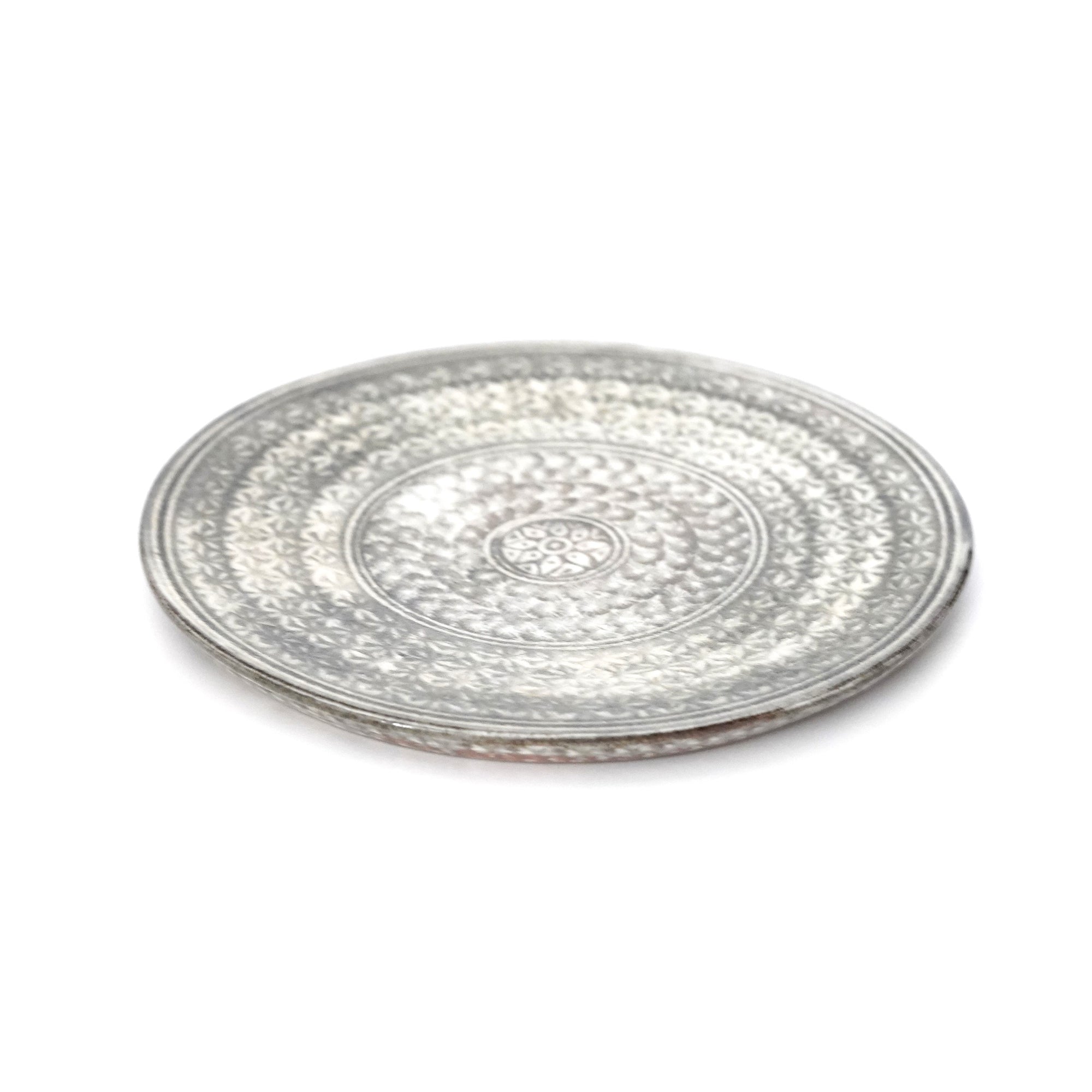 【Hideki Yamamoto】Glass glazed Mishima-de hexagonal plate