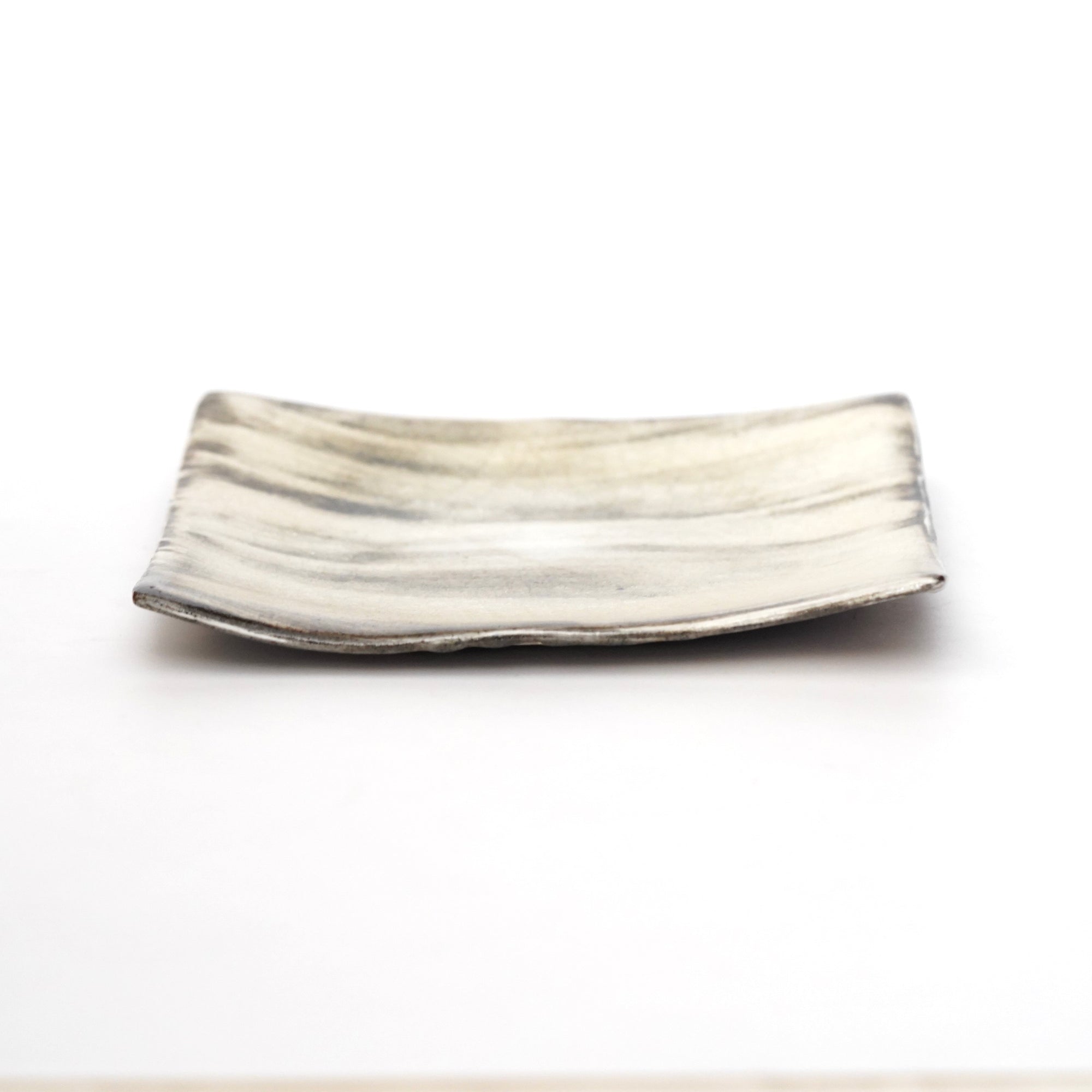 【Hideki Yamamoto】Glass glazed Squared plate