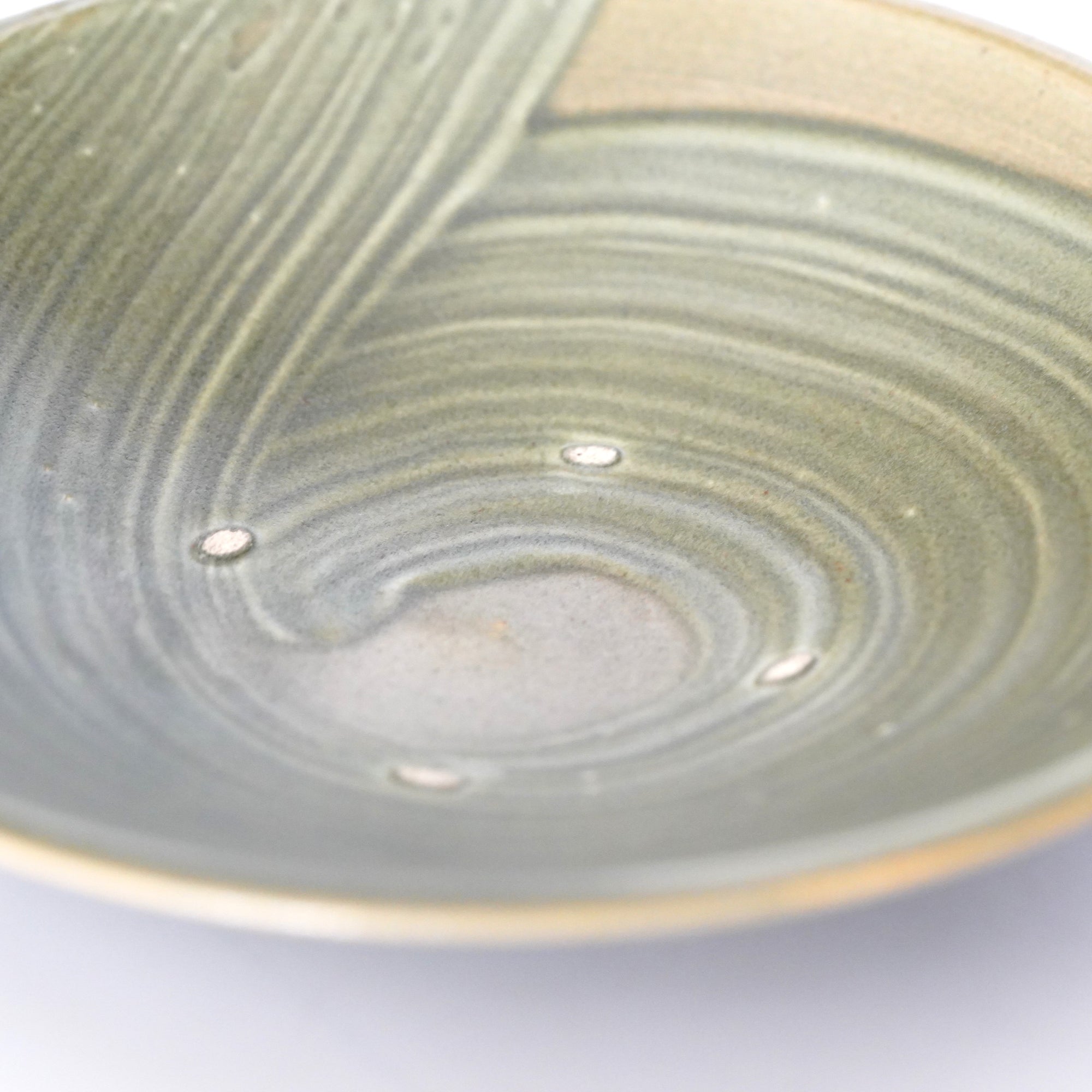 【Fuminari Araga】Kohiki 5sun Badarai big flat bowl