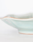 【Hirokazu Kato】Flower-patterned Hexagonal celadon bowl