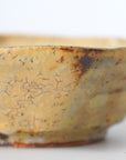 【Kazuhiko Kudo】Green Kohiki octagonal small bowl