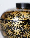 Black bamboo grass patterned Sensai bowl