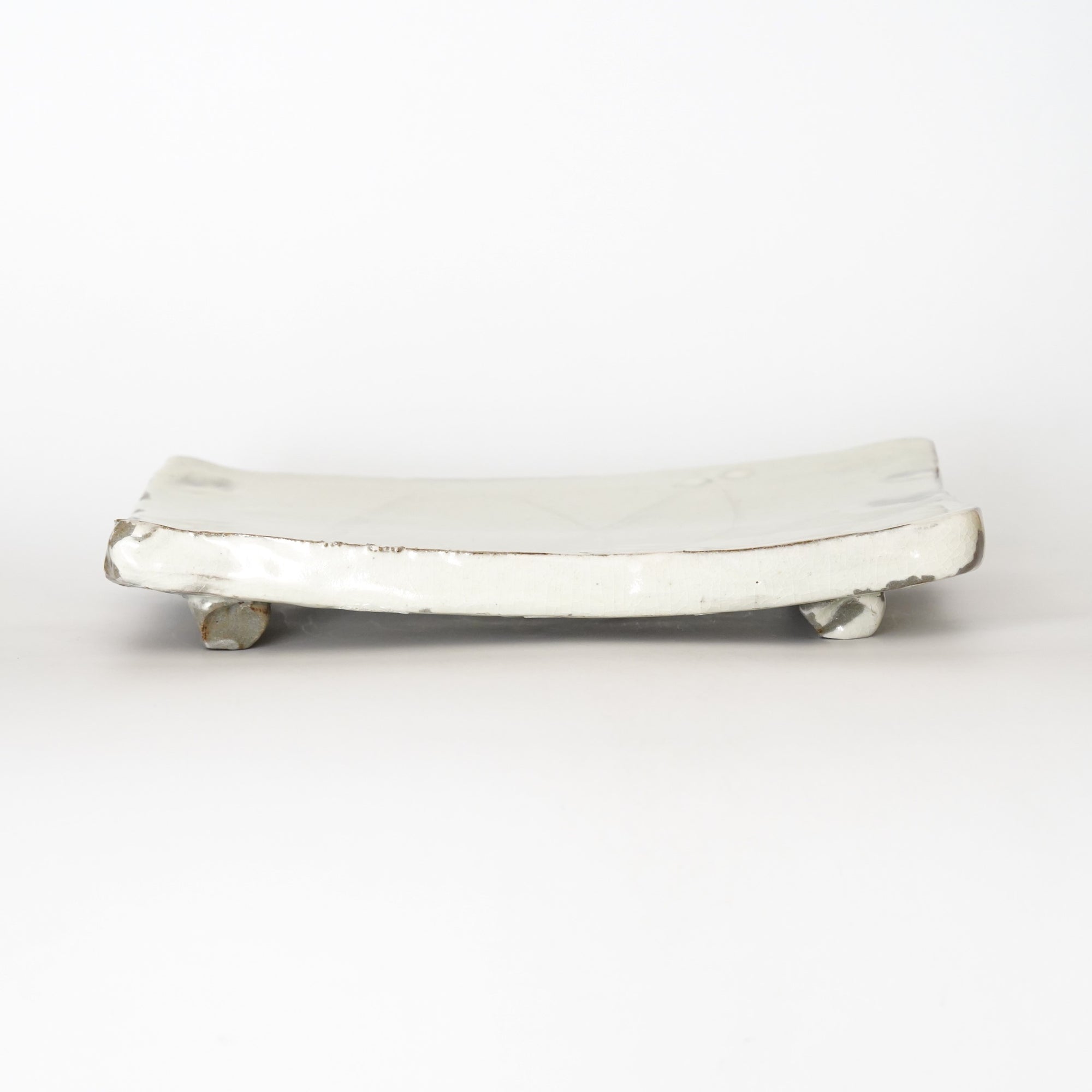 【Hiroyumi Suzuki】Shigaraki shell shaped small plate