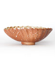 round flower-shaped bowl