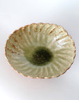 round flower-shaped bowl