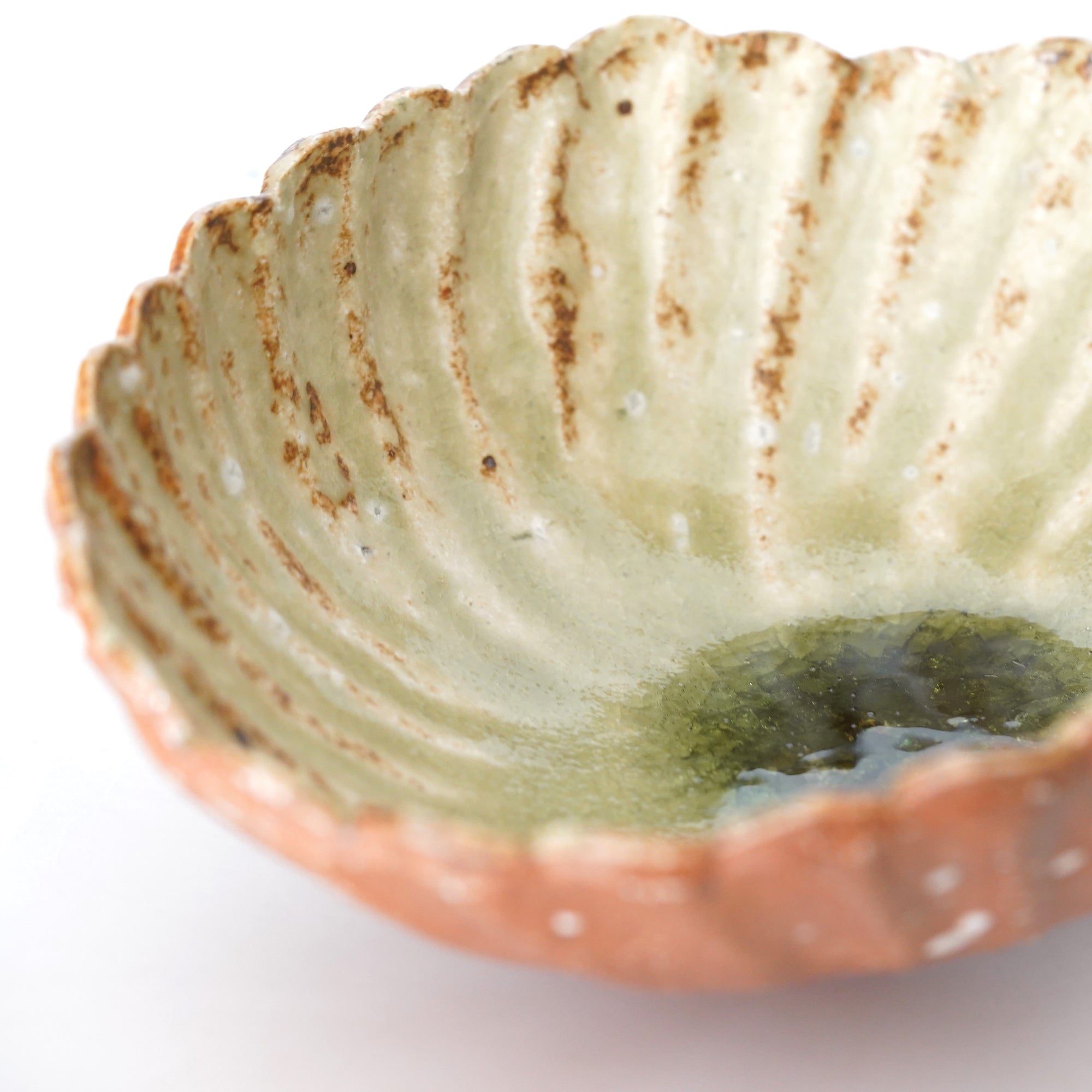 round flower-shaped bowl