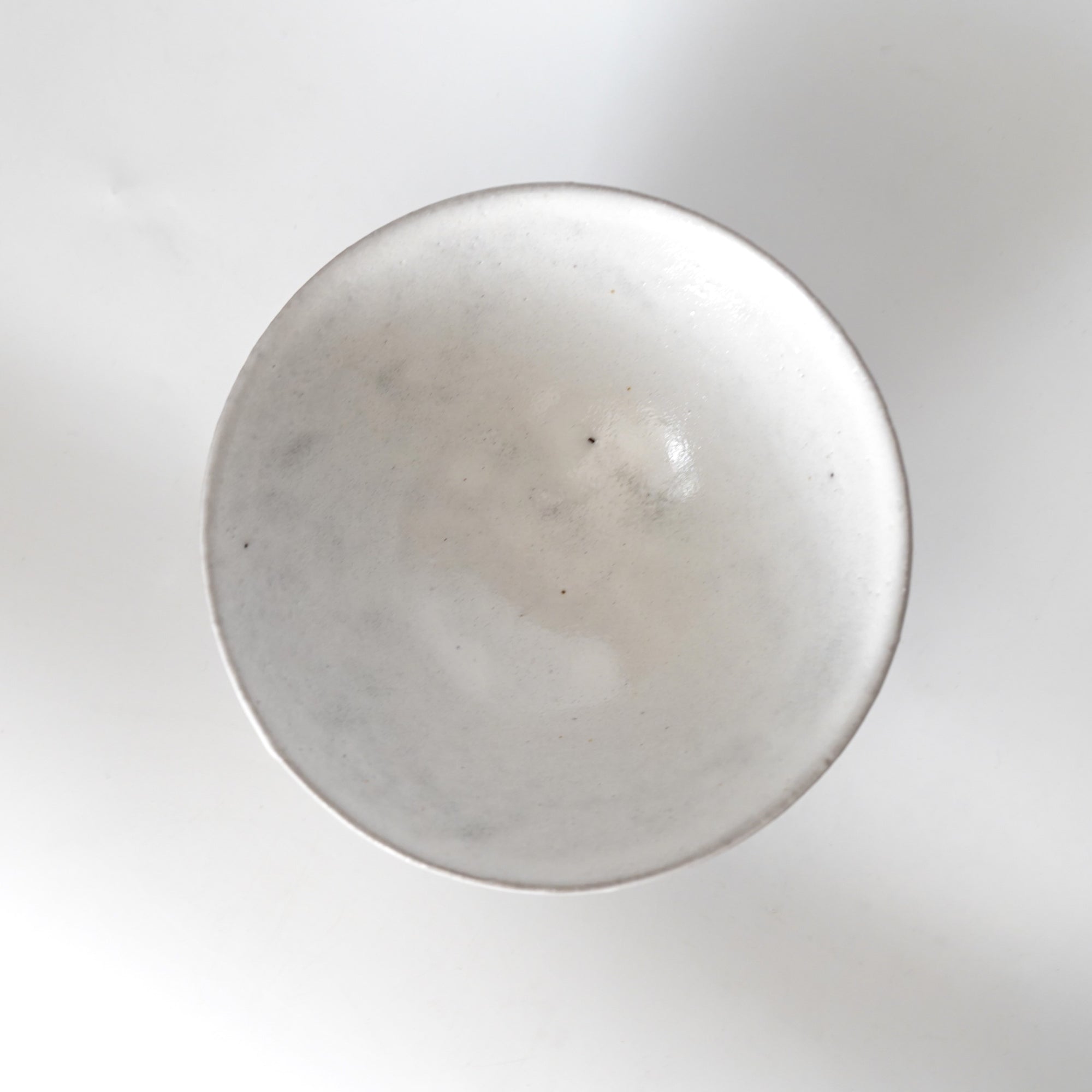 【Etsuji Noguchi】green and white glazed 6sun bowl