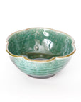 【Kazuhiko Kudo】Green Kohiki octagonal small bowl