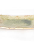 Shigaraki ash glaze long square plate