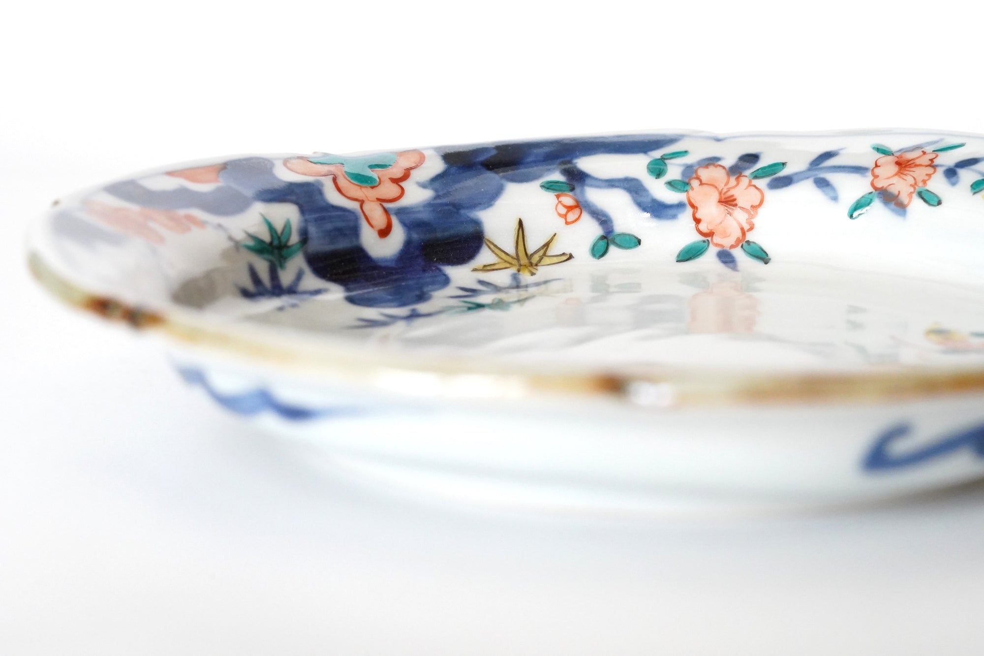 6寸リンカ皿　花蝶