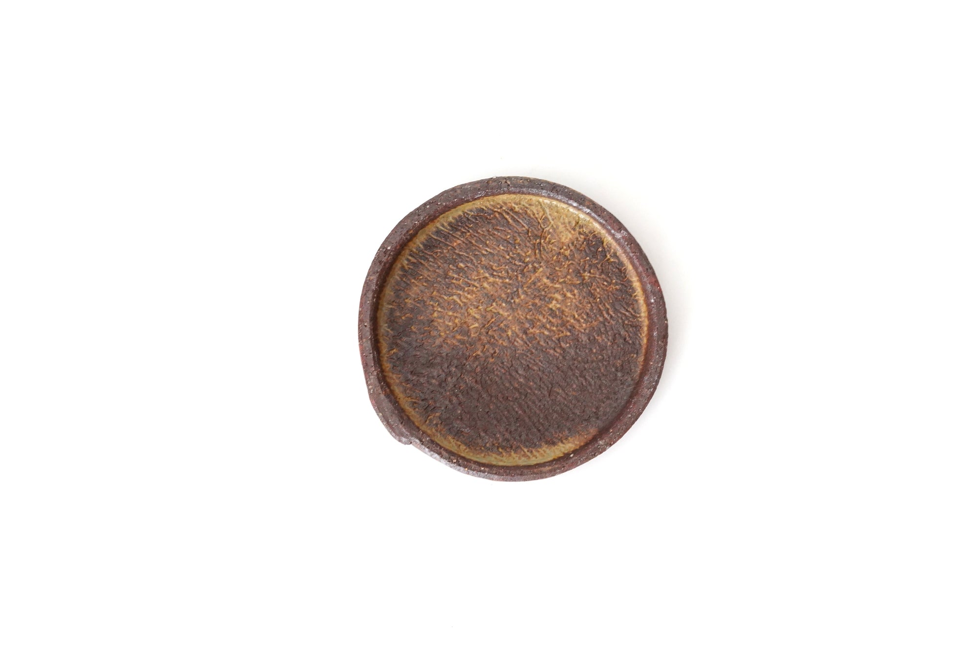 【Taeko Kajihara】Kouchi edged round plate Black