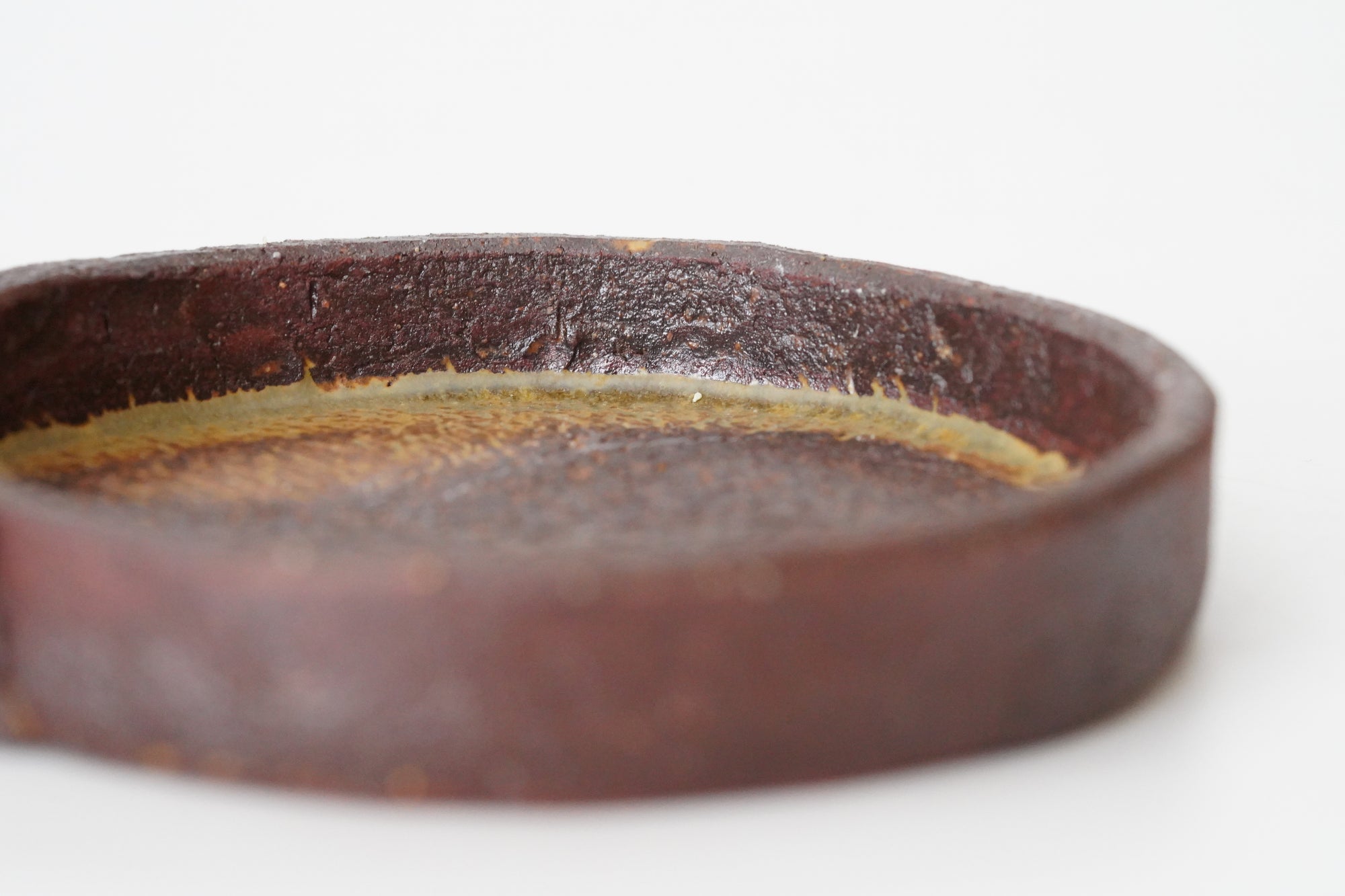 【Taeko Kajihara】Kouchi edged round plate Black